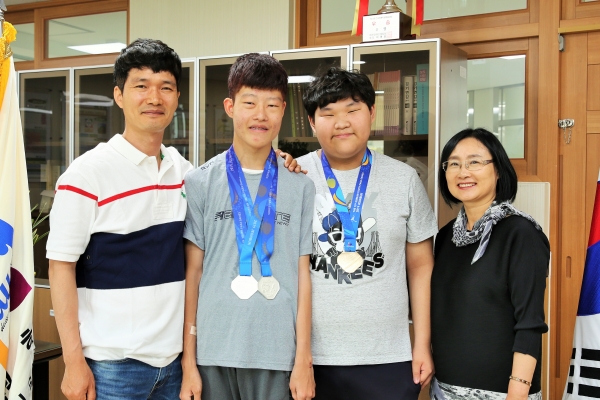 다원학교 학생들이 제13회 전국 장애학생 체육대회에서 3개의 메달을 수상했다.