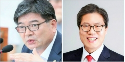 왼쪽 김용진 전 기획재장부 2차관, 오른쪽 송석준 국회의원