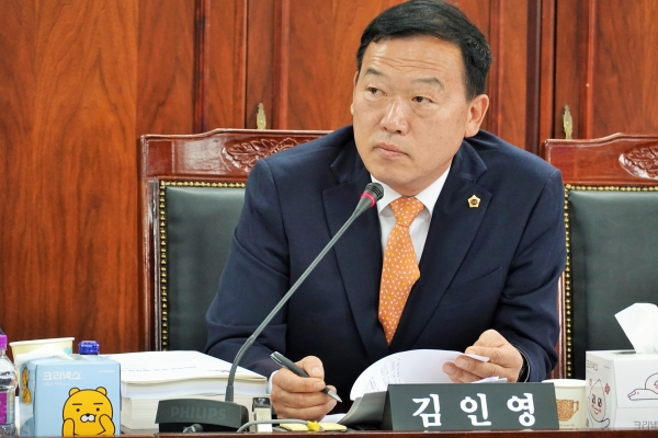 질의하는 김인영 도의원