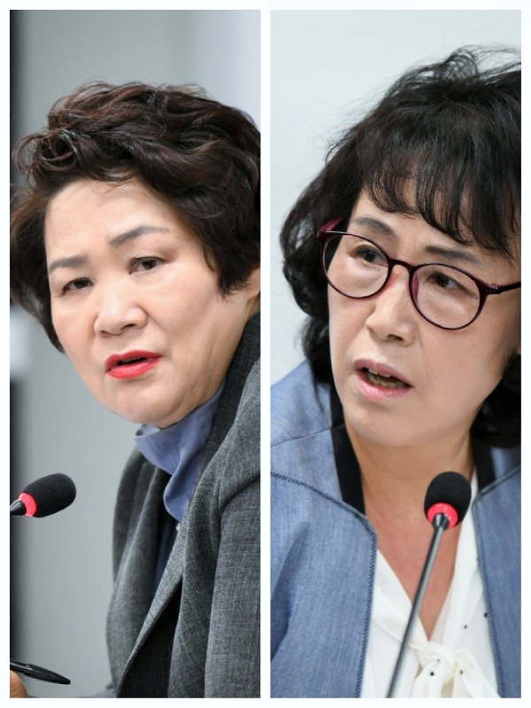 '특정여관' 매입 반대 입장을 밝힌 김영자 이복예 의원(사진제공=여주시의회)