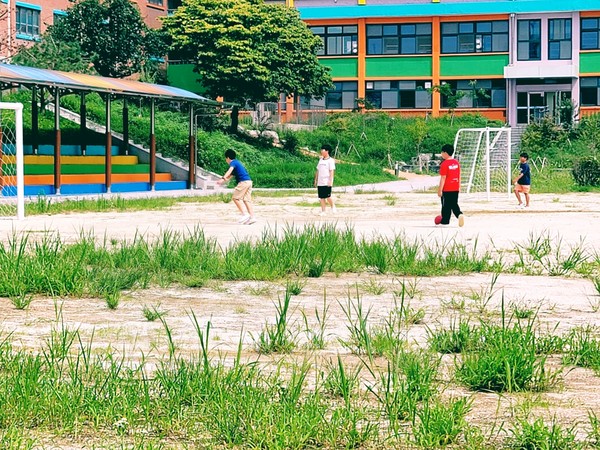 이천 한 초등학교 운동장.